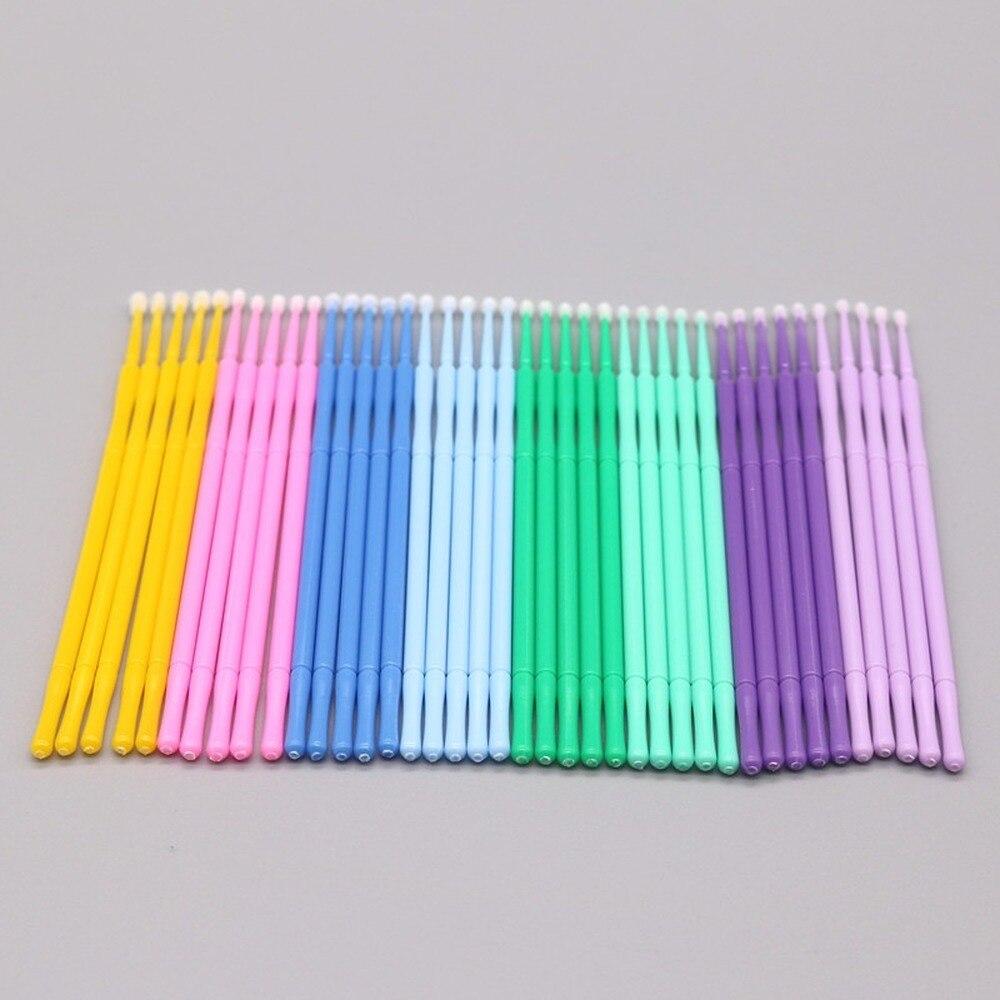 Eyelash Extension Uv Glue - 100 قطعة/مجموعة فرش دقيقة للمكياج وتمديد