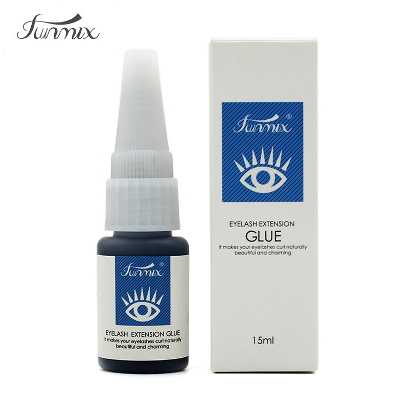 Eyelash Extension Eye Irritation - 15 مللي Funmix كوريا المستوردة الأسود