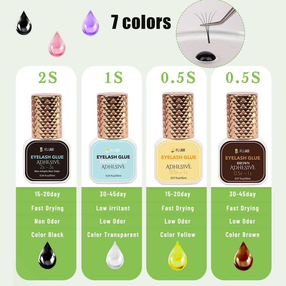 Eyelash Extension Eye Irritation - غراء رموش احترافي سريع الجفاف ،