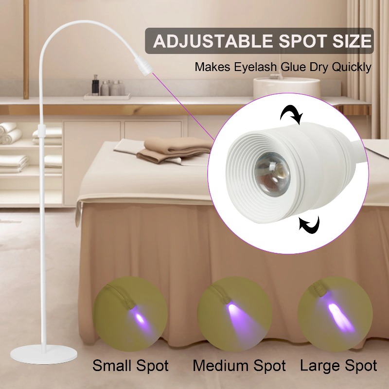 Eyelash Extension Uv Glue - مصباح أشعة فوق البنفسجية للأظافر والرموش،