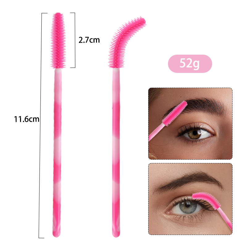 50/100 قطعة فرشاة رموش سيليكون - مراجعة Eyelash Extension For Beginners وسعره