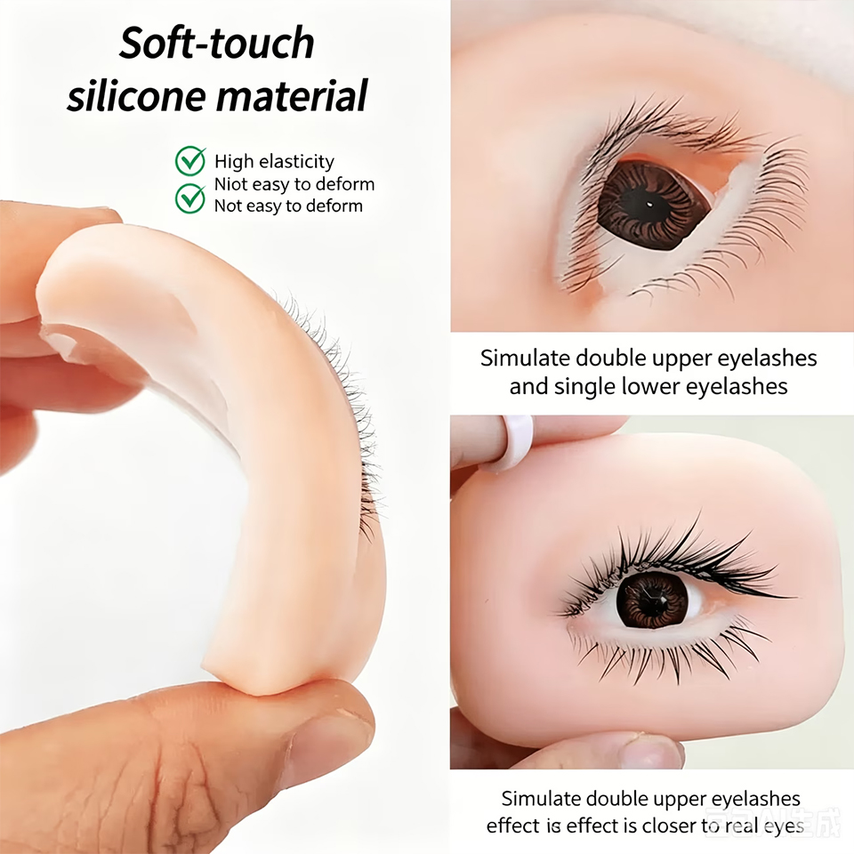 نموذج عيون سيليكون محاكي للتدر - مراجعة Eyelash Extension Doll Eye وسعره