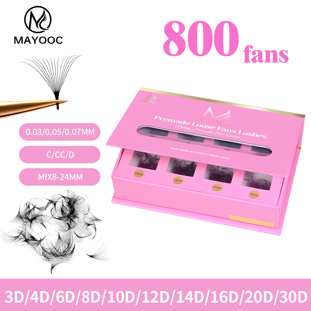 رموش MAYOOC 800Fans فضفاضة، وص - مراجعة Lash Fan Volume وسعره