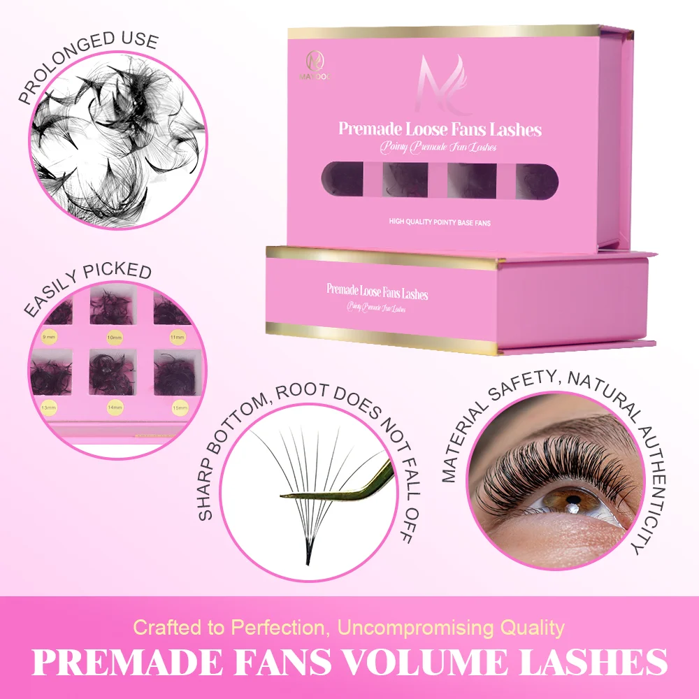 رموش MAYOOC 800Fans فضفاضة، وص - مراجعة Lash Fan Volume وسعره
