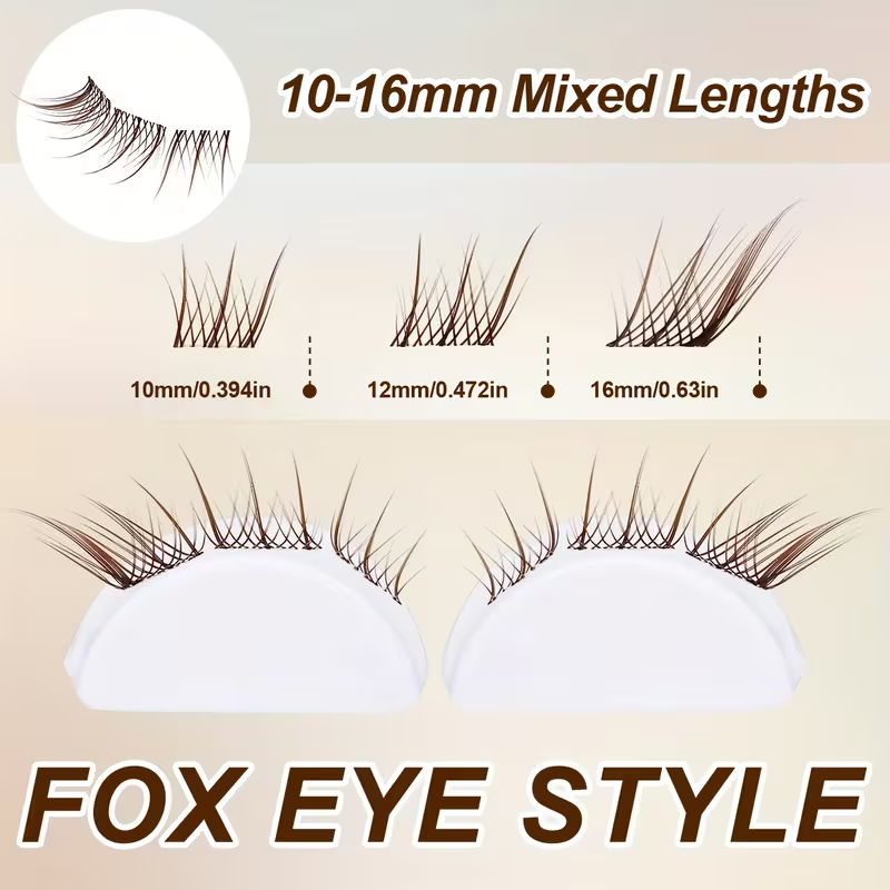 رموش صناعية بنية اللون قابلة ل - مراجعة Eyelash Extension Doll Eye وسعره