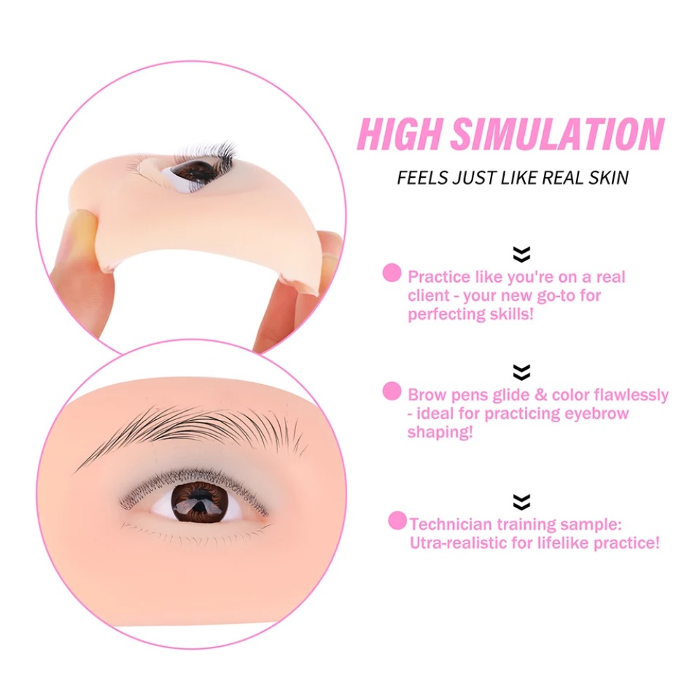 نموذج عين سيليكون ثلاثي الطبقا - مراجعة Eyelash Extension Doll Eye وسعره
