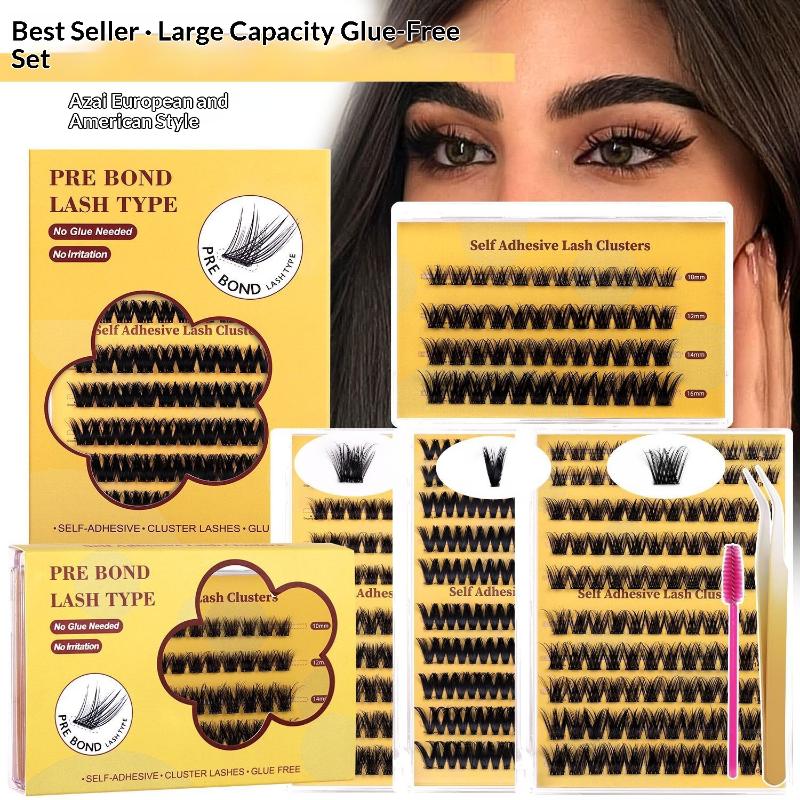 طقم جديد لتمديد الرموش بدون غر - مراجعة Eyelash Extension Double Lash وسعره
