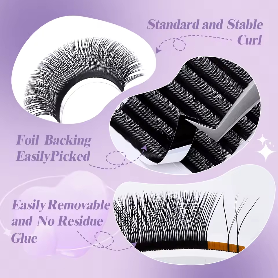 ويندي 2D YY شكل C/D حليقة رمش  - مراجعة Lash Fan Volume وسعره