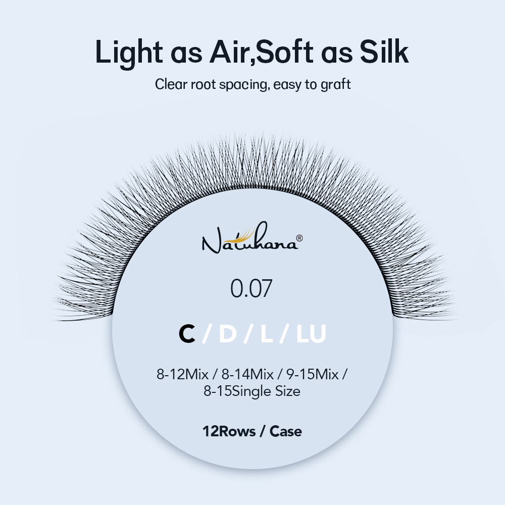 NATUHANA طرف واحد 2D YY جلدة ح - مراجعة Eyelash Extension Single Lash وسعره