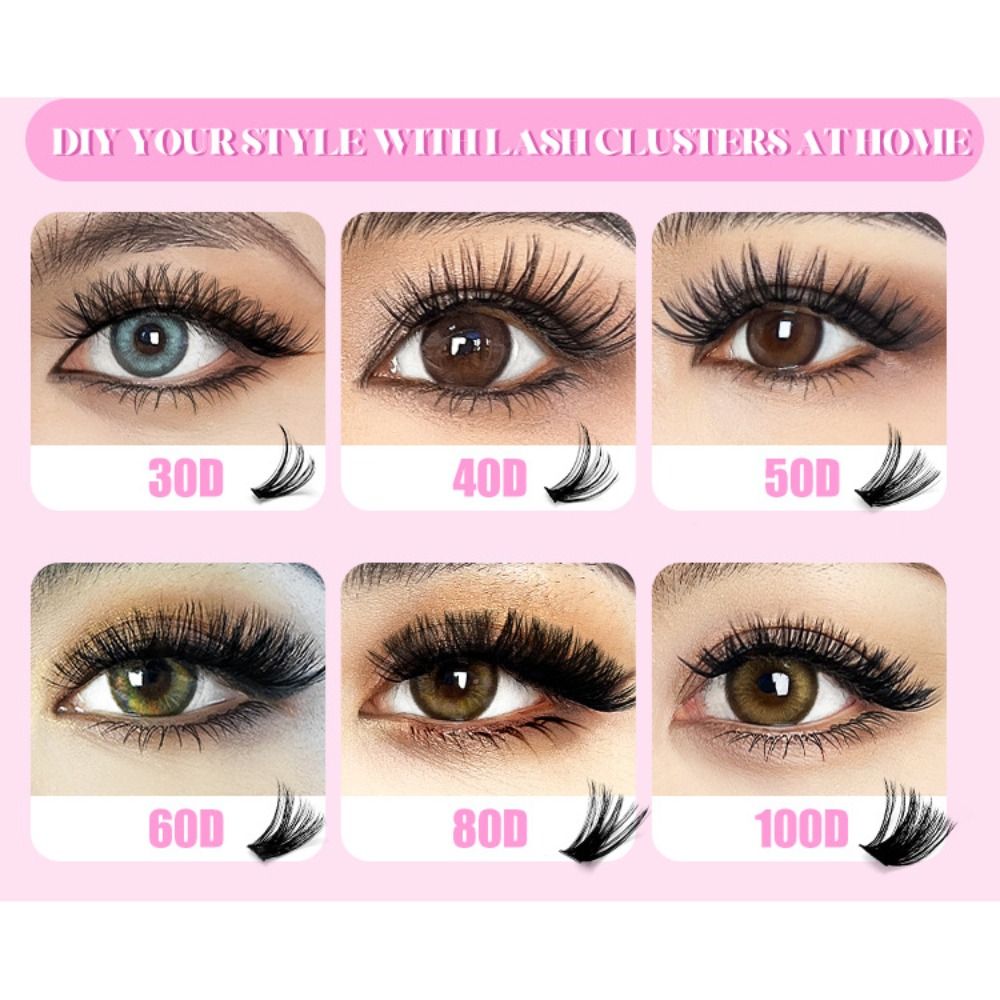 رموش صناعية بطول 9-16 مم، رموش - مراجعة Lash Fan Volume وسعره