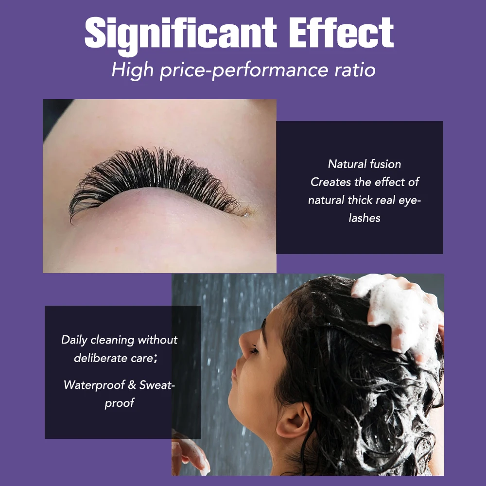 رقيقة سوداء العين لاش الغراء 0 - مراجعة Eyelash Extension Eye Irritation وسعره