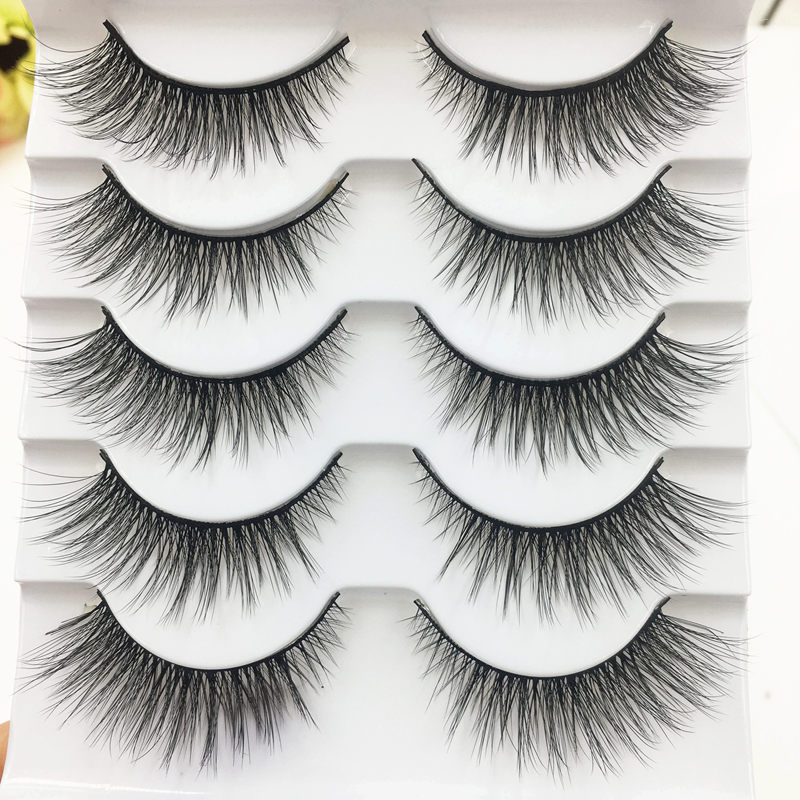 5 أزواج جديدة من الرموش الصناع - مراجعة Eyelash Extension Doll Eye وسعره