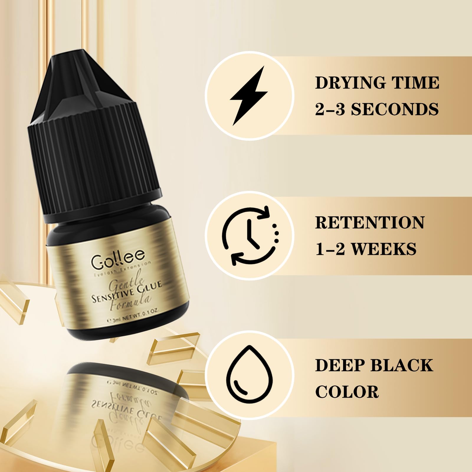 Gollee رمش لاصق متجمع رمش تمدي - مراجعة Eyelash Extension Eye Irritation وسعره