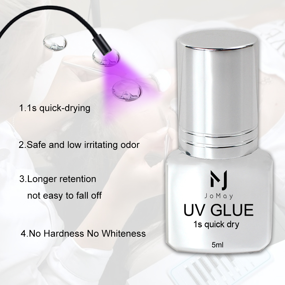 JOMAY UV الغراء قوي طويل الأمد - مراجعة Eyelash Extension Eye Irritation وسعره