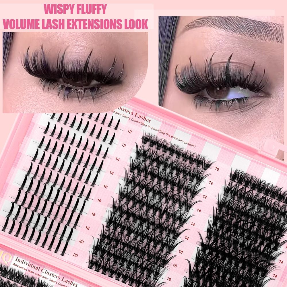 رموش صناعية بطول 9-16 مم، ثلاث - مراجعة Lash Fan Volume وسعره