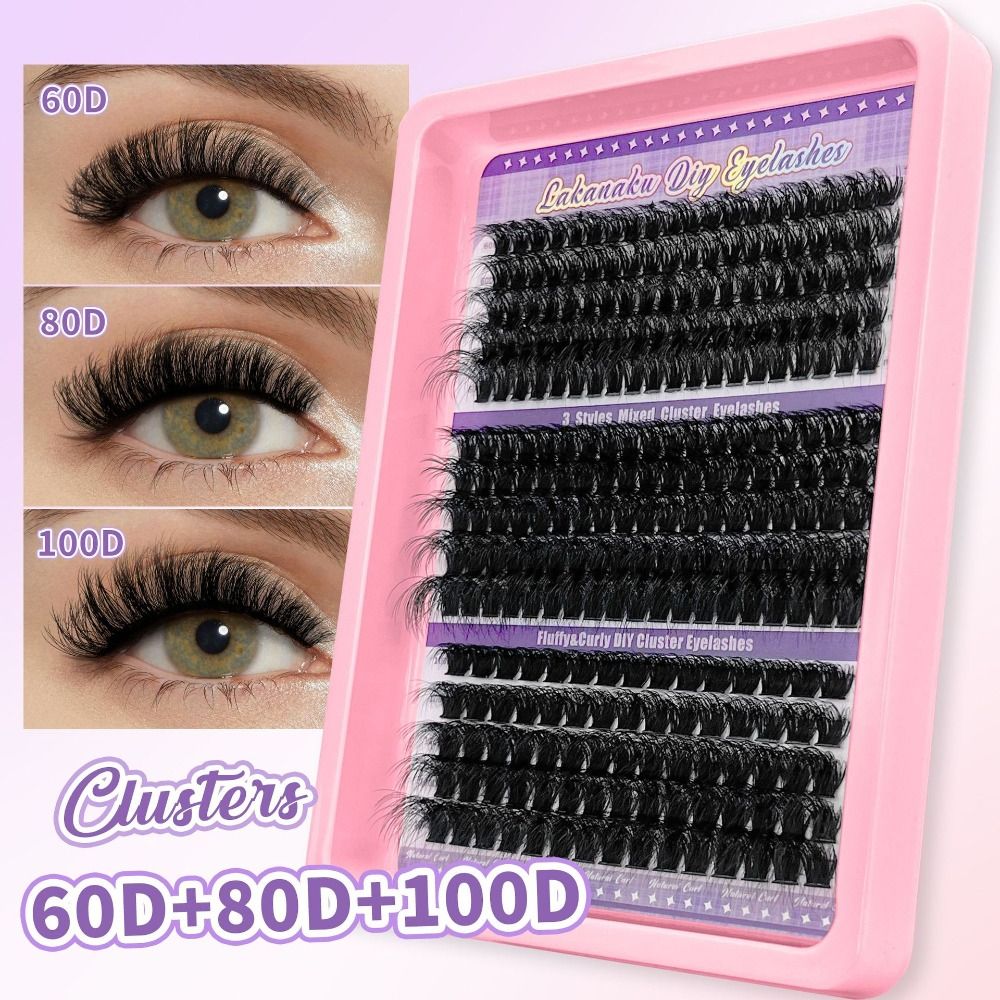 رموش صناعية بطول 9-16 مم، ثلاث - مراجعة Lash Fan Volume وسعره