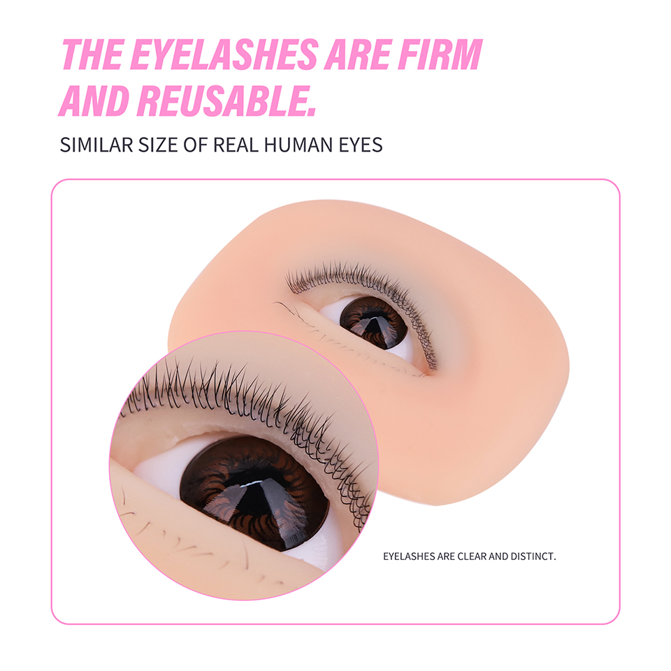 نموذج عيون بثلاث طبقات للتدريب - مراجعة Eyelash Extension Doll Eye وسعره