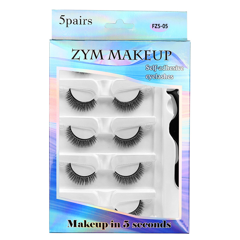 5 أزواج من الرموش ذاتية اللصق  - مراجعة Eyelash Extension Uv Glue وسعره