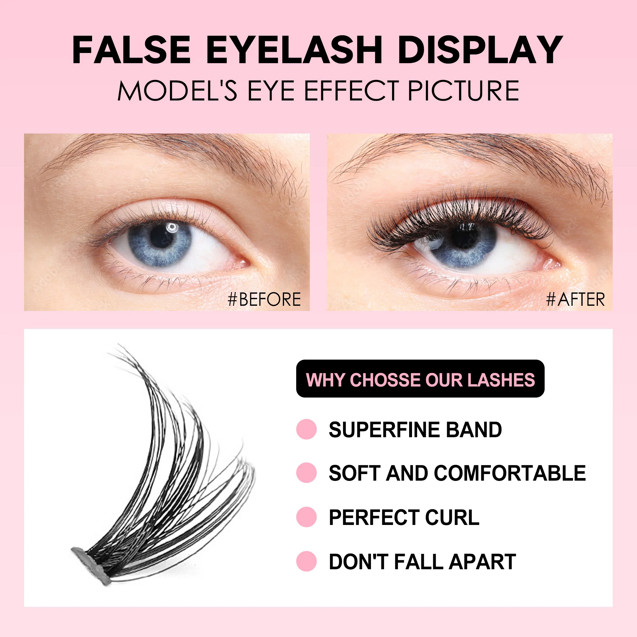 مجموعة أدوات إطالة الرموش ذاتي - مراجعة Eyelash Extension Double Lash وسعره