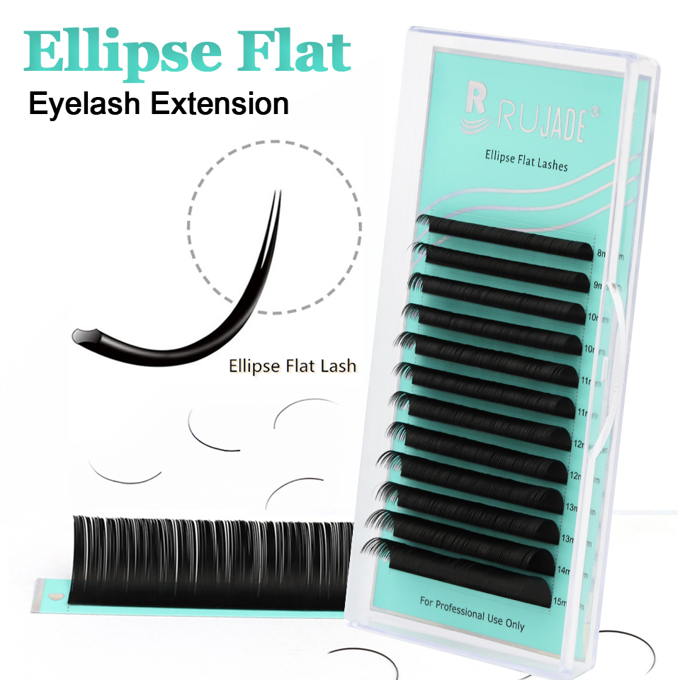رموش RUJADE بيضاوية مسطحة للتم - مراجعة Individual Lash Tray وسعره