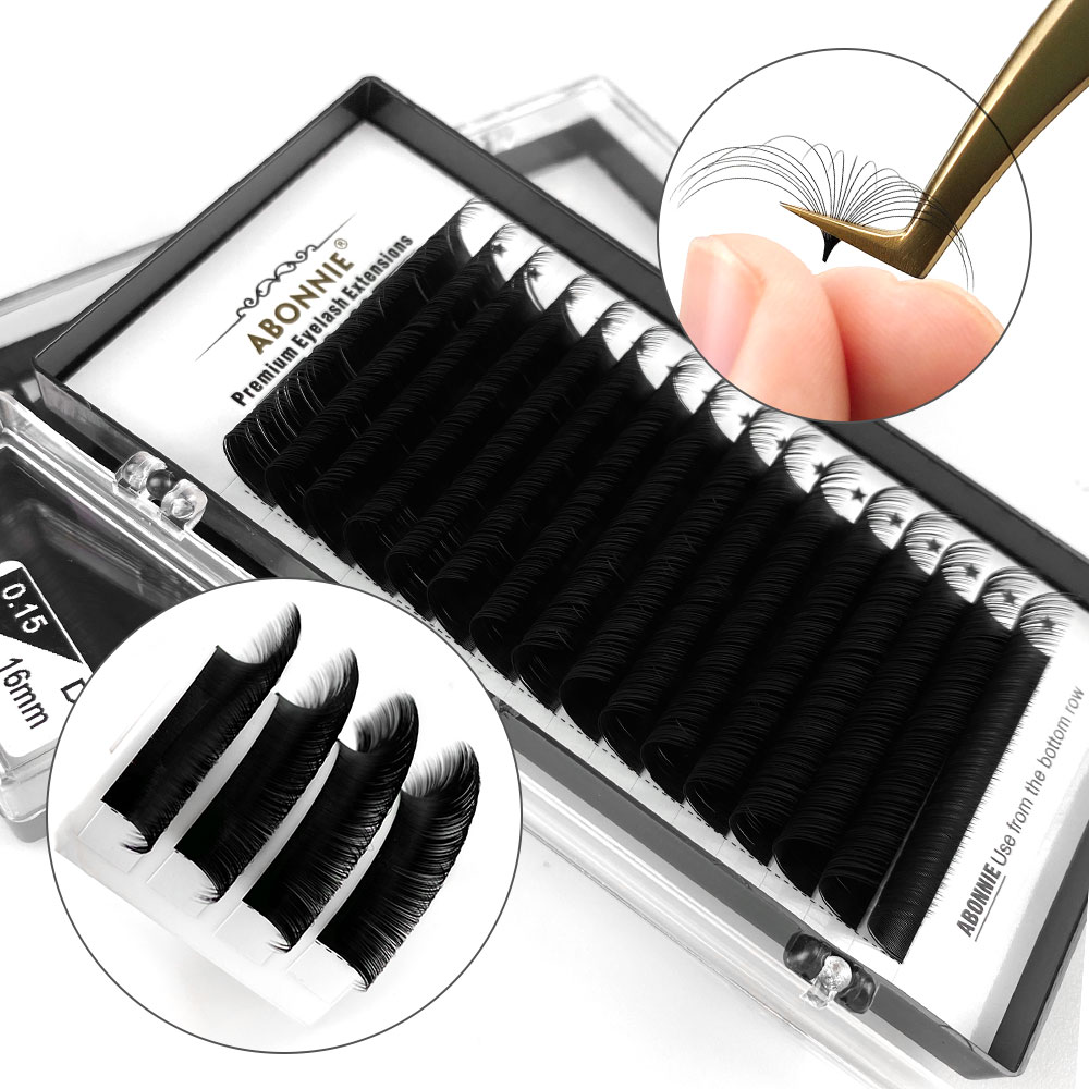Abonnie رموش تمديد الحرير لينة - مراجعة Individual Lash Tray وسعره